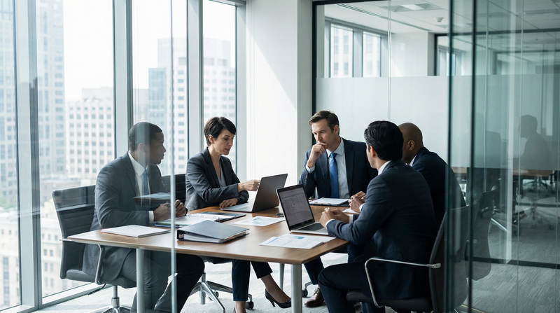 EXXING team at meeting